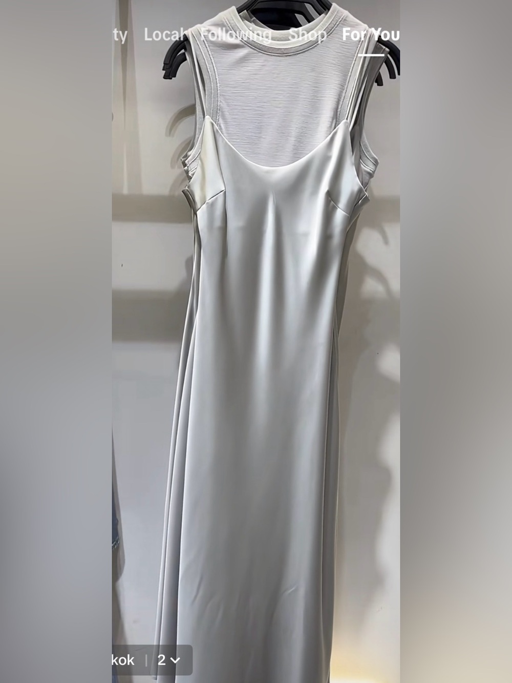 Zara silver Satin Maxi Slip Dress